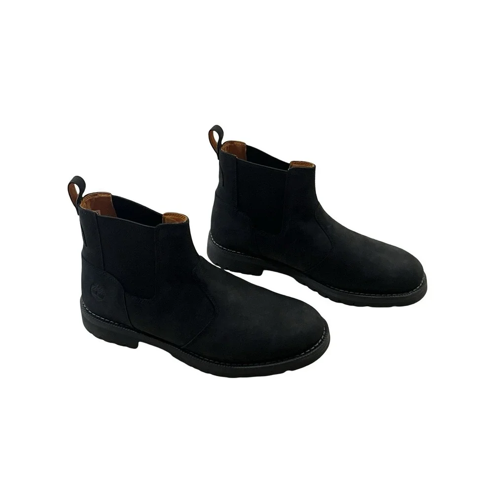 Mens Timberland REDWOOD FALLS Mid Chelsea Pull On Boots 9 Suede TB0A4NU01